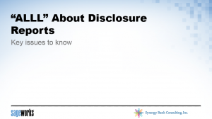 alll disclosures